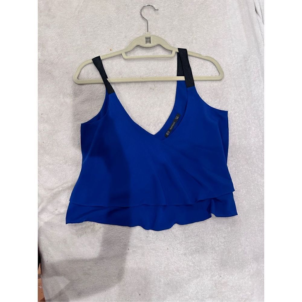 Zara women’s tank top blouse Royal blue size XS
